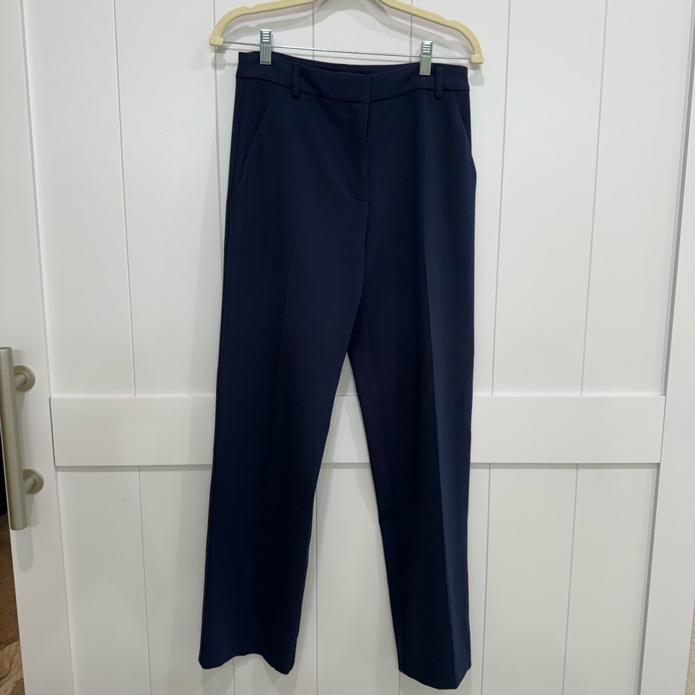 Black Halo Navy Straight Leg Women's Pants